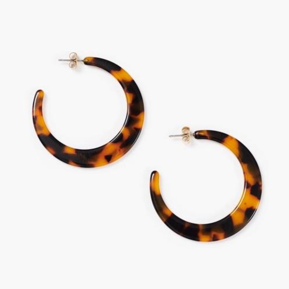 Lucky Brand Jewelry - lucky brand tortoise hoop earrings
